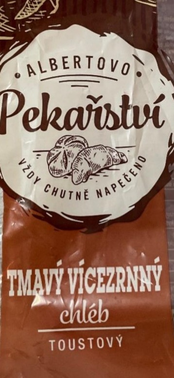 Zdjęcia - Tmavý vícezrnný chléb toustový Albertovo pekařství