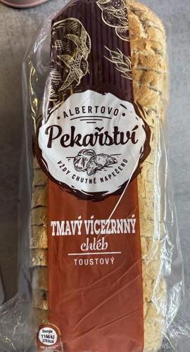 Zdjęcia - Tmavý vícezrnný chléb toustový Albertovo pekařství