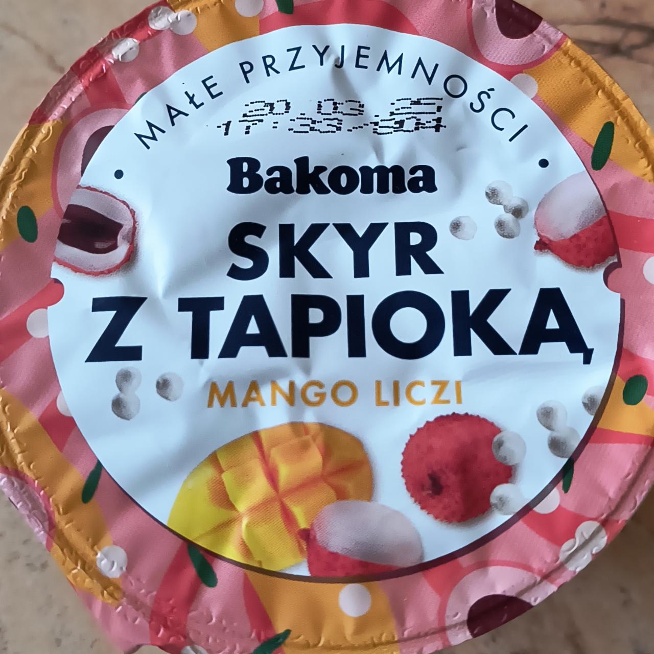 Zdjęcia - Skyr z tapioką mango liczi Bakoma