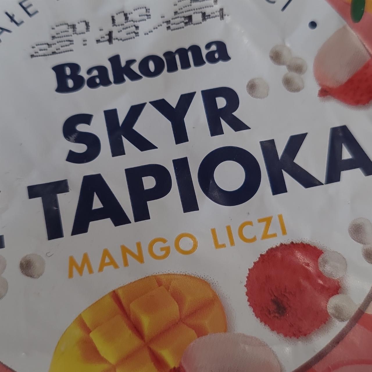 Zdjęcia - Skyr z tapioką mango liczi Bakoma