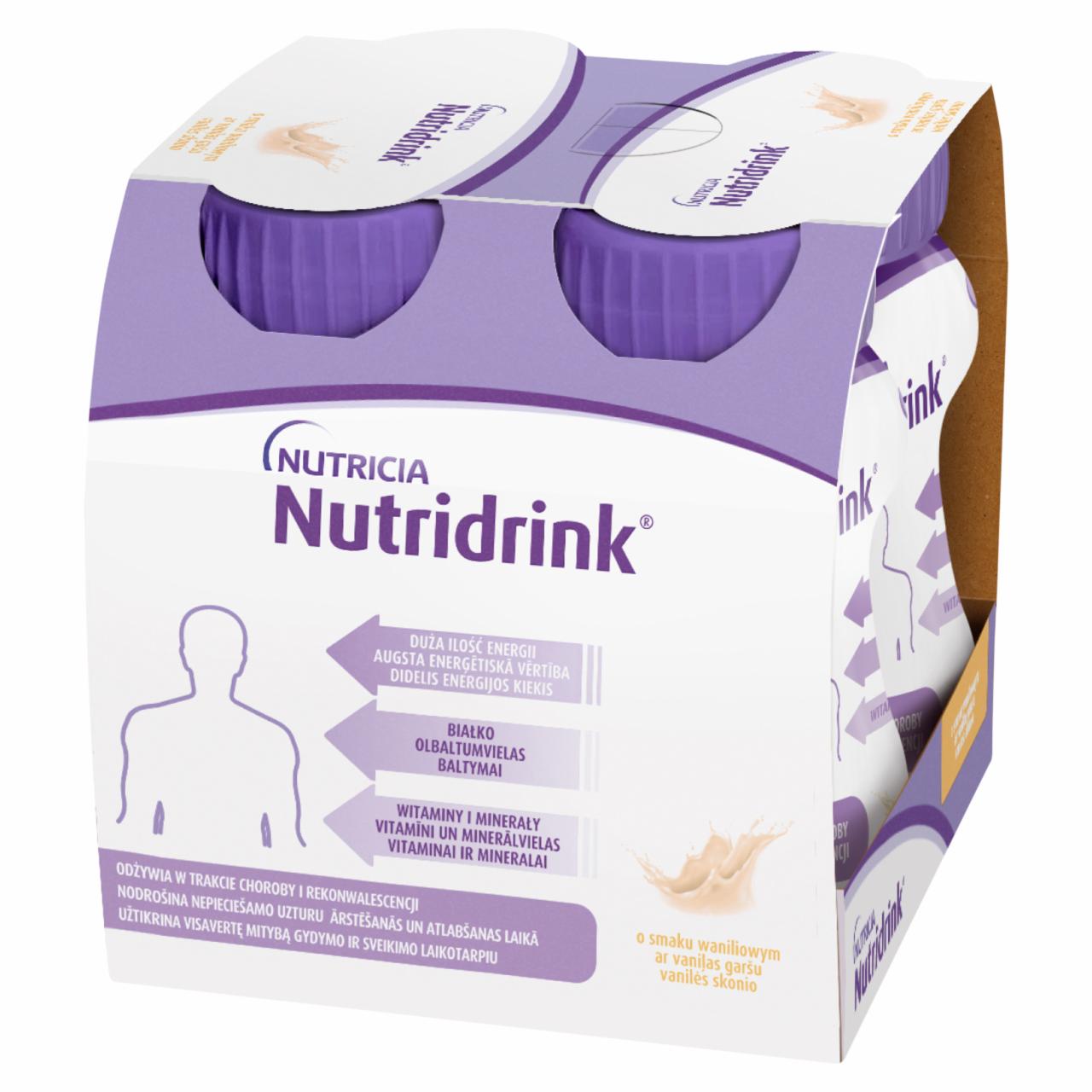 Zdjęcia - Nutridrink Żywność specjalnego przeznaczenia medycznego o smaku waniliowym 500 ml (4 x 125 ml)