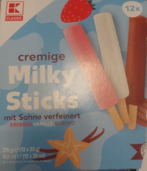 Zdjęcia - Milky sticks erdbeer vanille schoko K-Classic