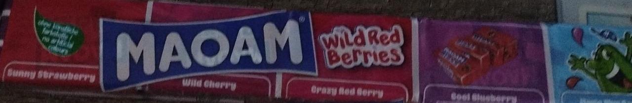 Zdjęcia - Maoam Wild Red Berries Gumy rozpuszczalne o smaku owocowym 110 g (5 x 22 g)