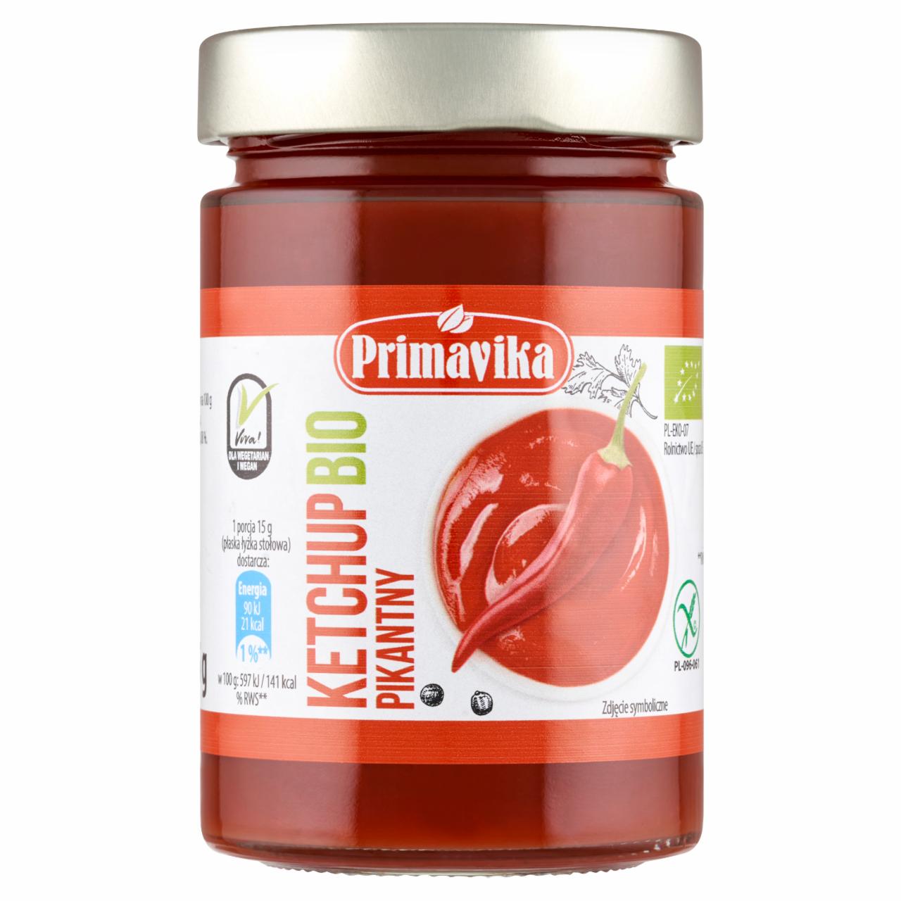 Zdjęcia - Primavika Ketchup bio pikantny 315 g