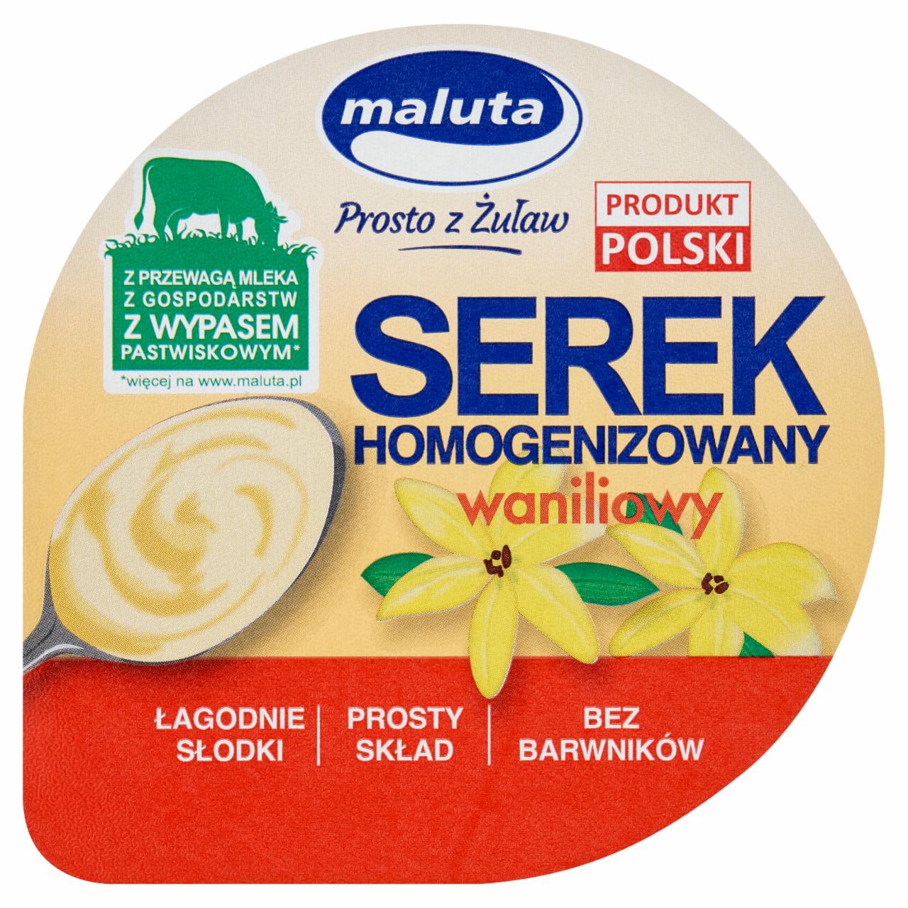 Zdjęcia - Maluta Serek homogenizowany waniliowy 200 g