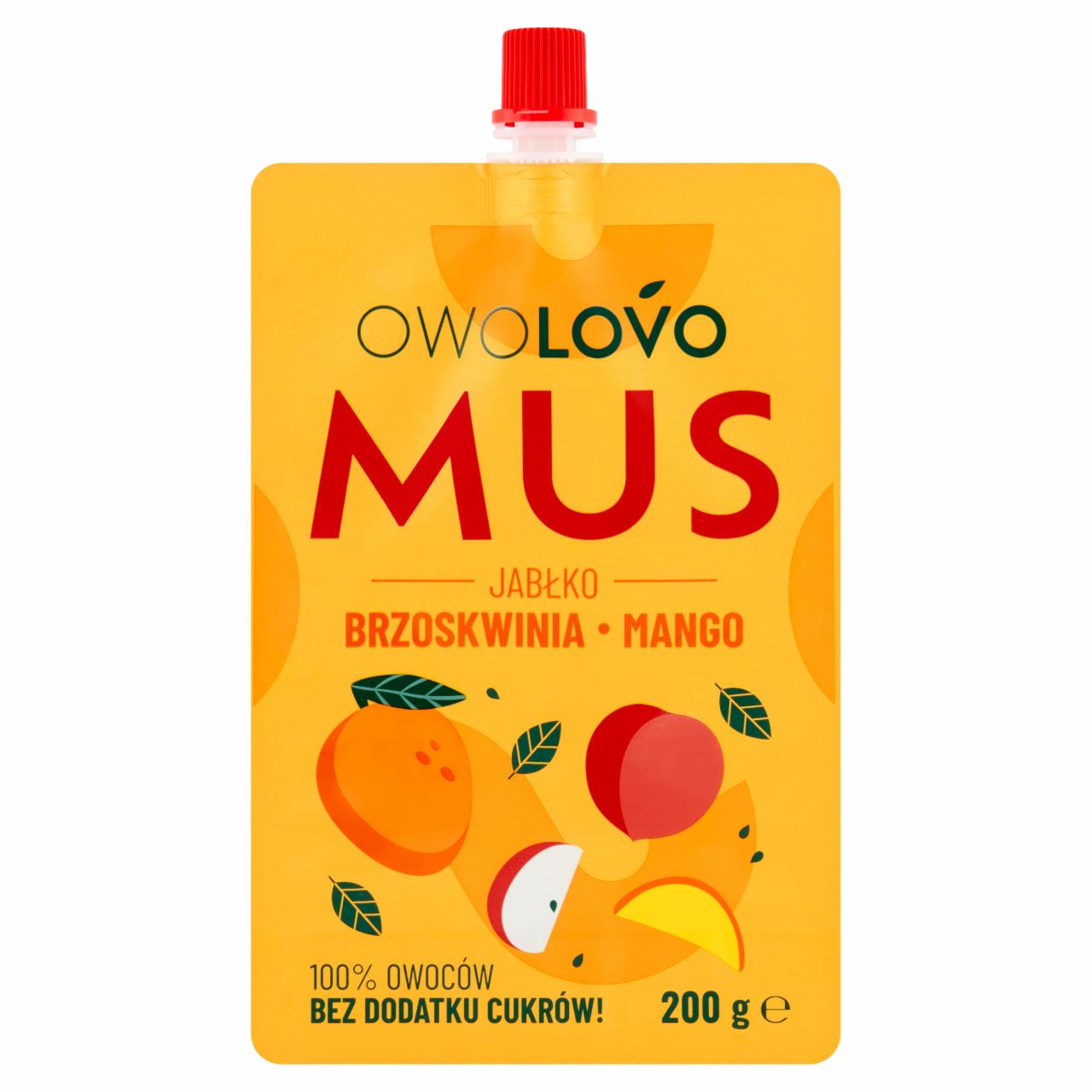 Zdjęcia - Owolovo Mus jabłko brzoskwinia mango 200 g
