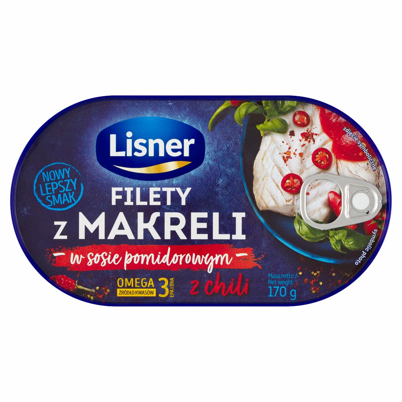Zdjęcia - Lisner Filety z makreli w sosie pomidorowym z chili 170 g