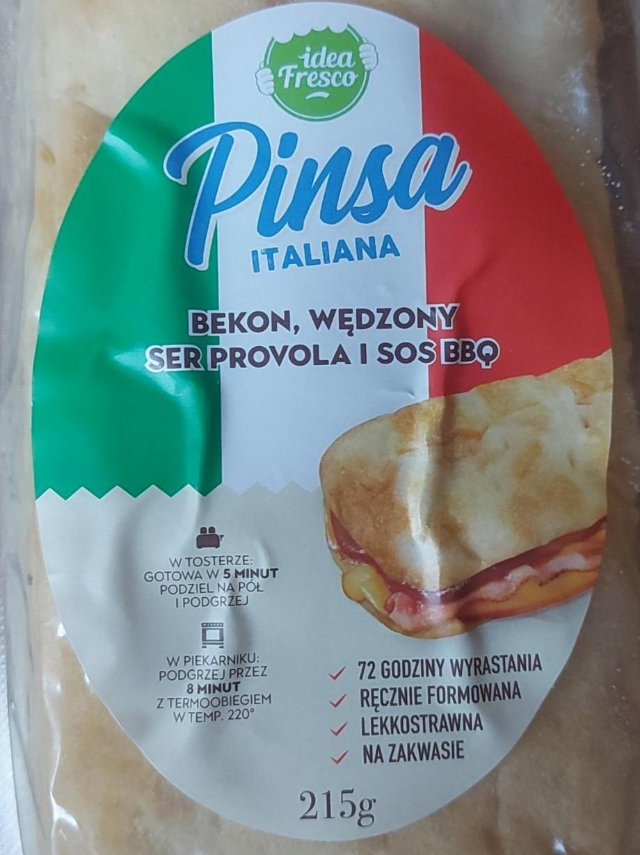 Zdjęcia - Pinsa italiana bekon, wędzony ser provola i sos BBQ Idea Fresco
