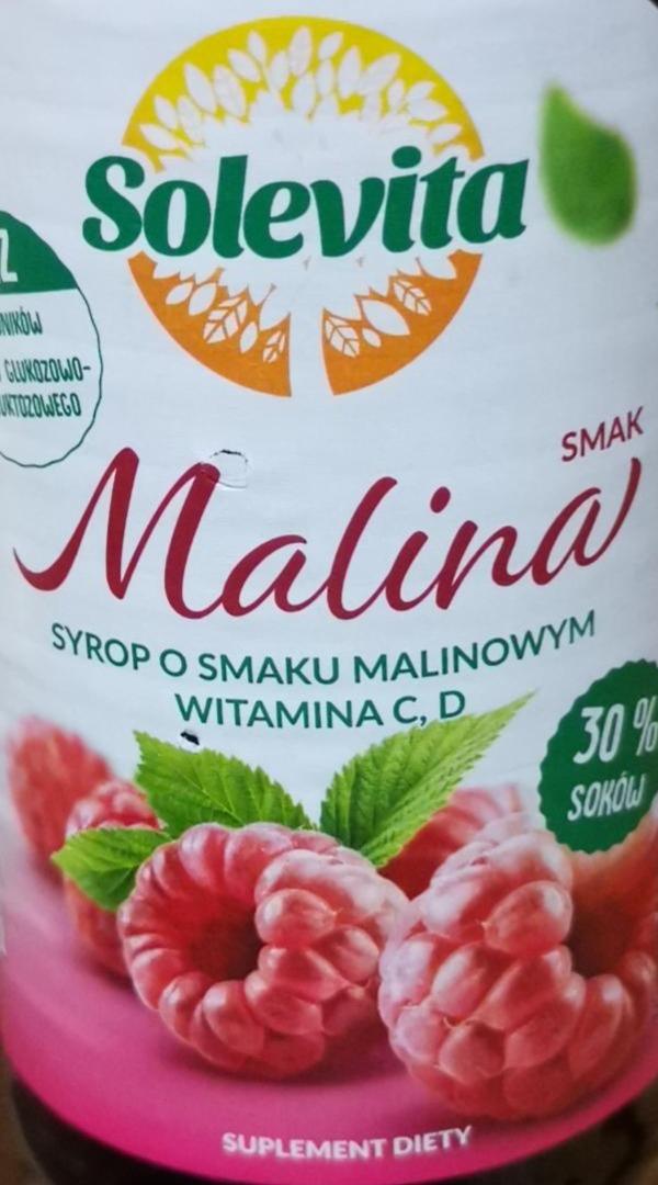 Zdjęcia - Syrop o smaku malinowym Solevita