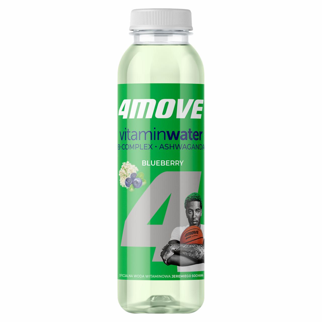 Zdjęcia - 4Move Vitamin Water Napój niegazowany o smaku borówki i kwiatu czarnego bzu 556 ml