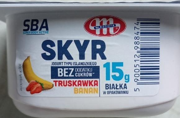 Zdjęcia - SKyr truskawka banan SBA Mlekovita