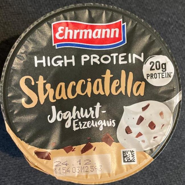 Zdjęcia - High Protein Stracciatella Joghurt Ehrmann