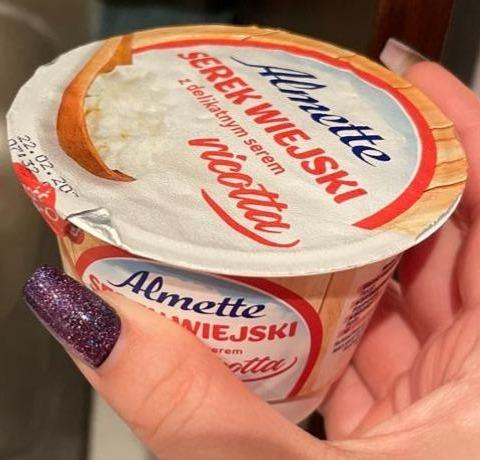 Zdjęcia - Serek wiejski z delikatnym serem ricotta Almette