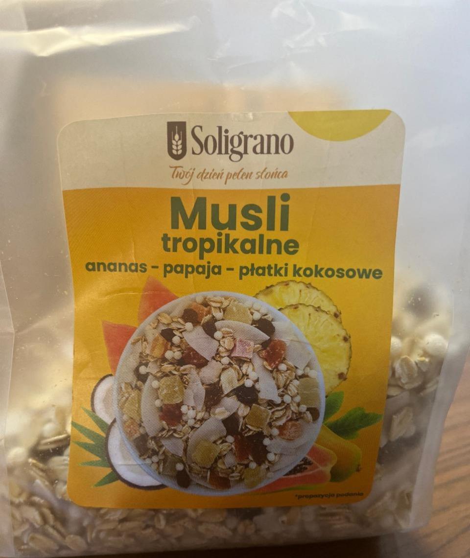 Zdjęcia - Musli tropikalne ananas papaja płatki kokosowe SOLIGRANO