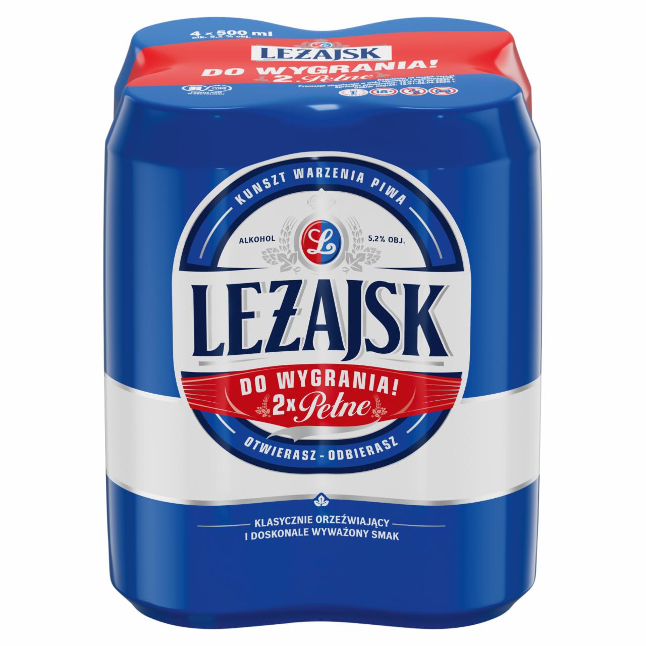 Zdjęcia - Leżajsk Piwo jasne 4 x 500 ml