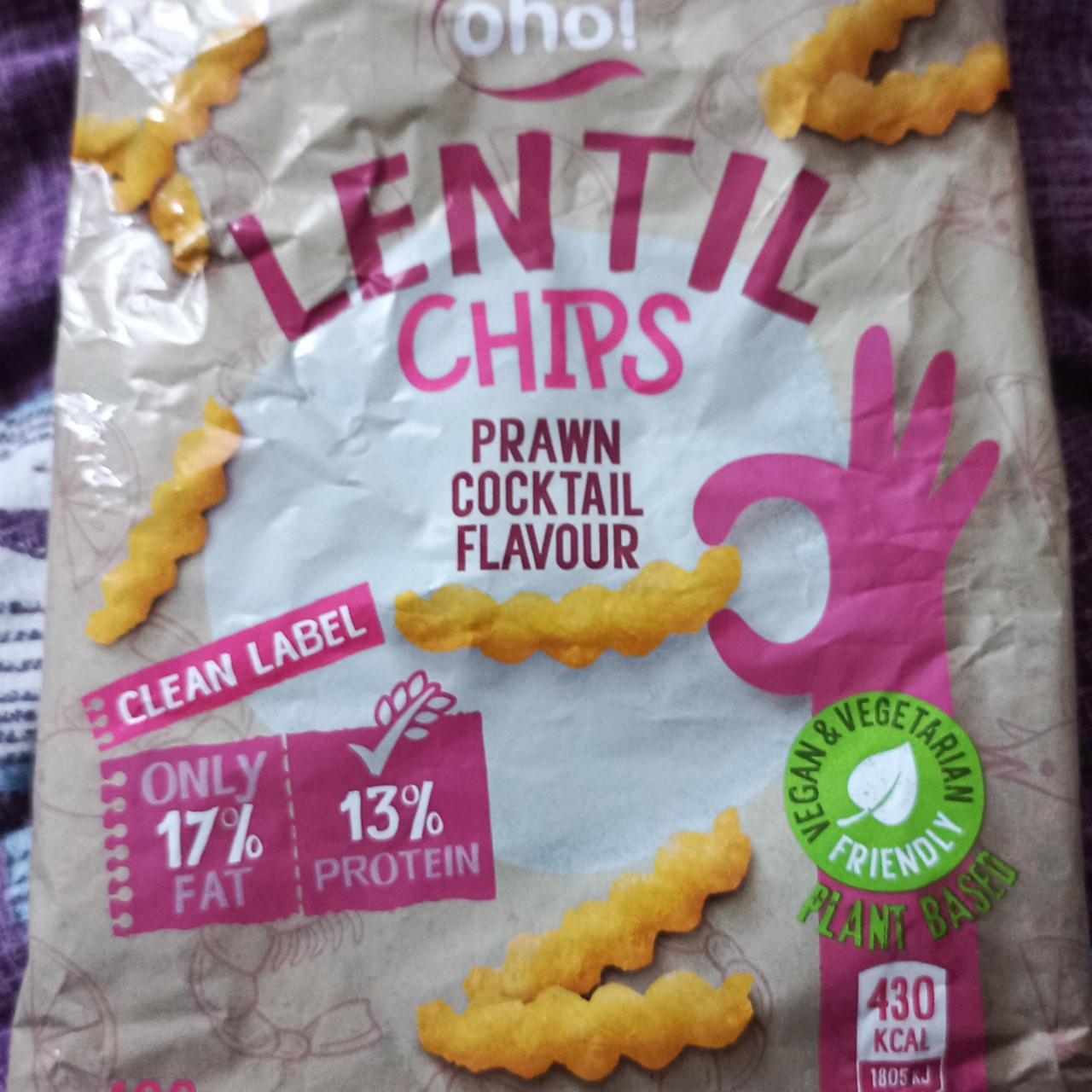Zdjęcia - Lentil chips pawn cocktail flavour Oho!