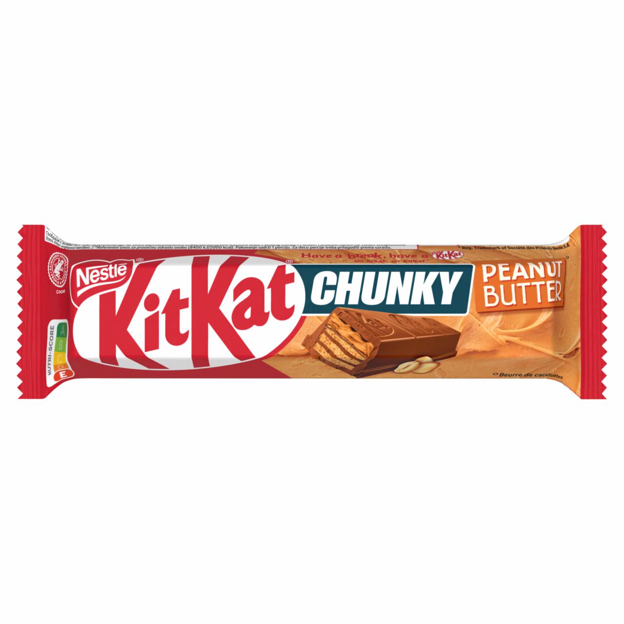 Zdjęcia - KitKat Chunky Peanut Butter Paluszek waflowy w mlecznej czekoladzie 42 g