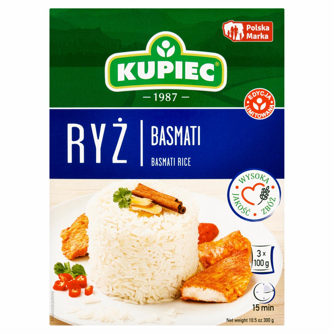 Zdjęcia - Kupiec Ryż basmati 300 g (3 x 100 g)