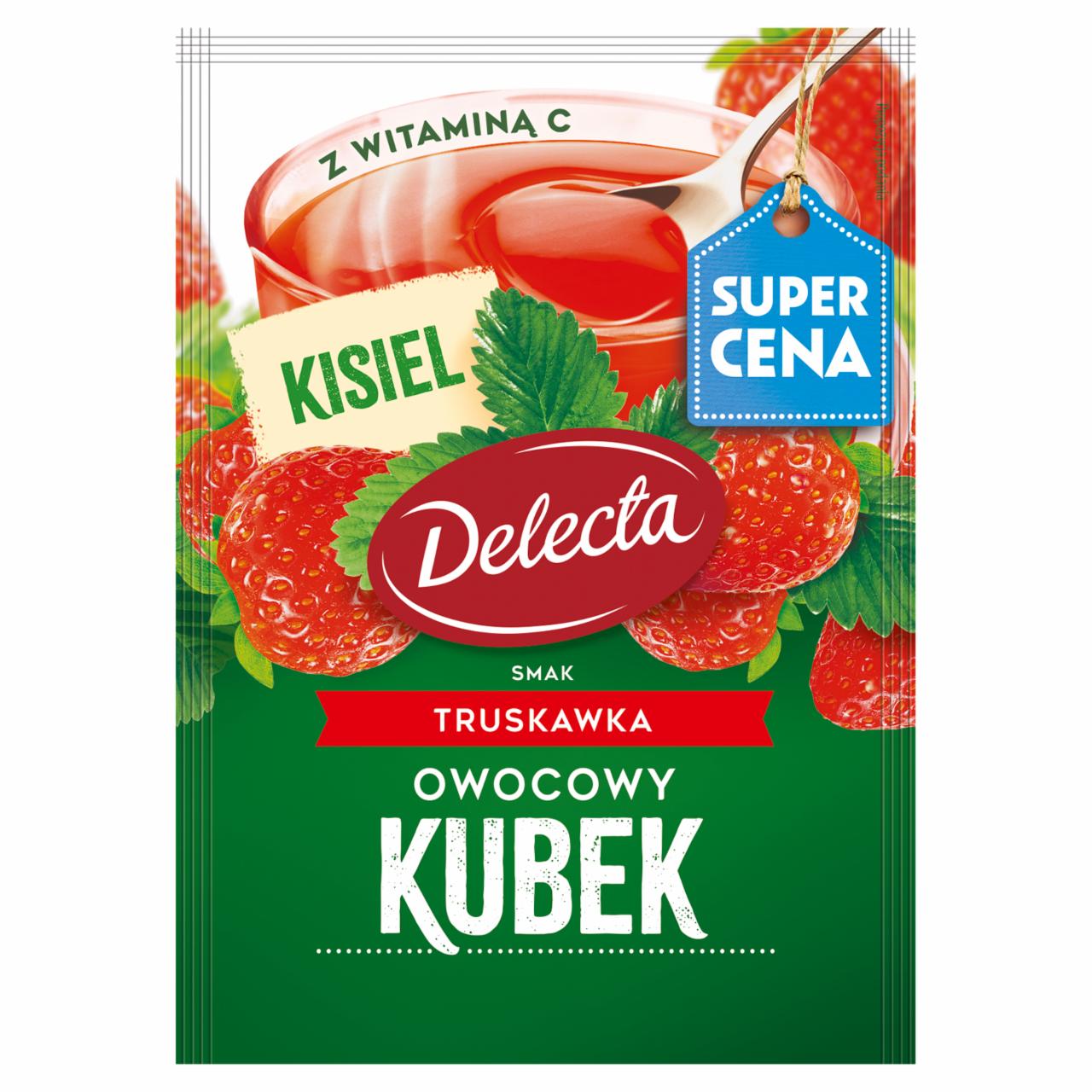 Zdjęcia - Delecta Owocowy kubek Kisiel smak truskawka 30 g