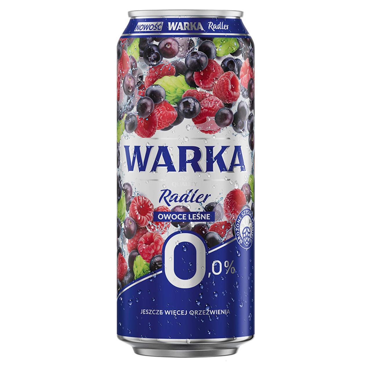 Zdjęcia - Warka Radler Bezalkoholowy napój piwny owoce leśne 500 ml