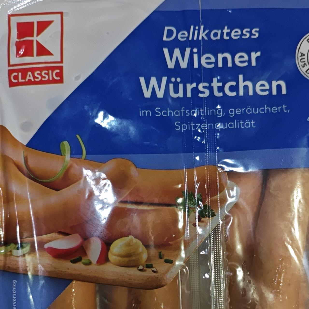 Zdjęcia - Delikatess Wiener Würstchen K-Classic