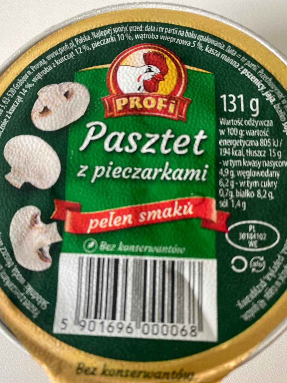 Zdjęcia - Pasztet z pieczarkami Profi