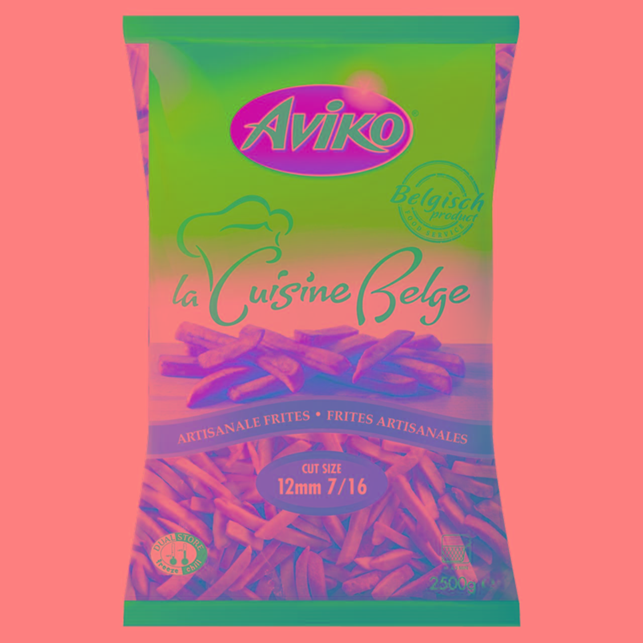 Zdjęcia - Aviko Frytki belgijskie o cięciu 12 mm x 12 mm 2500 g