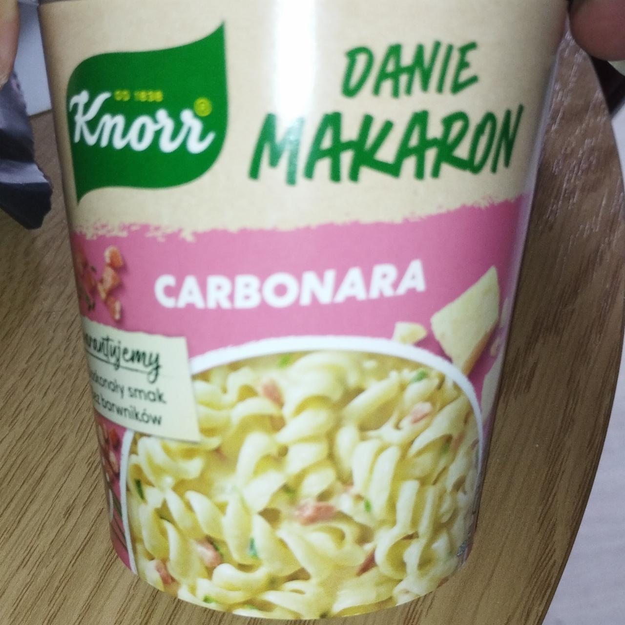 Zdjęcia - Makaron carbonara 55 g Knorr