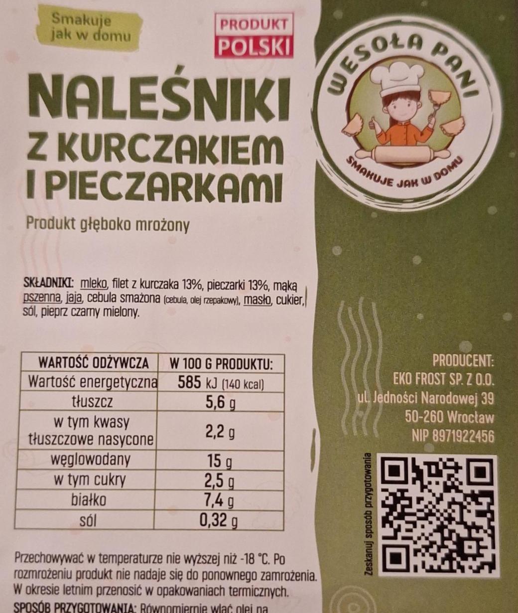 Zdjęcia - Naleśniki z kurczakiem i pieczarkami Wesoła Pani