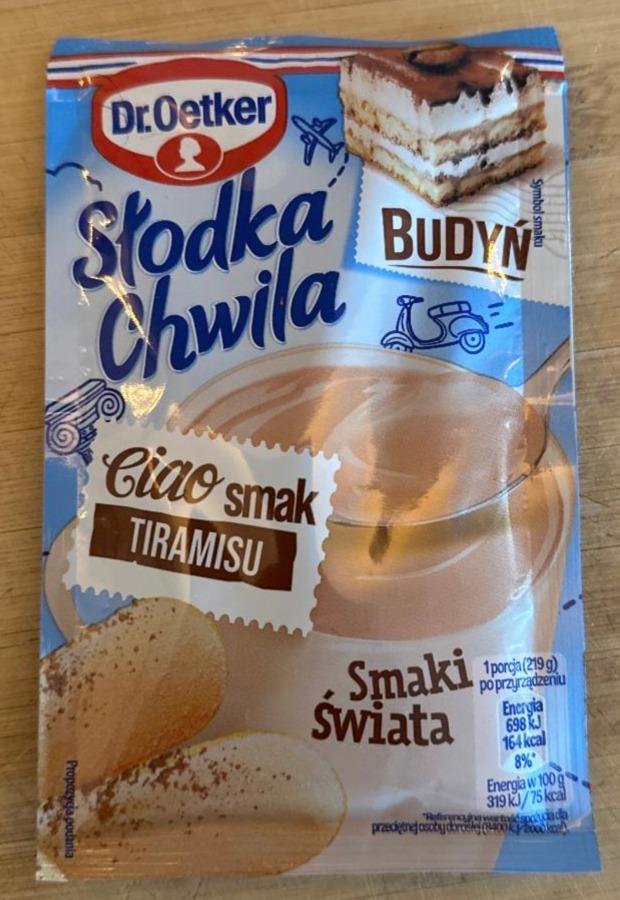 Zdjęcia - Dr. Oetker Słodka Chwila Budyń smak tiramisu 44 g