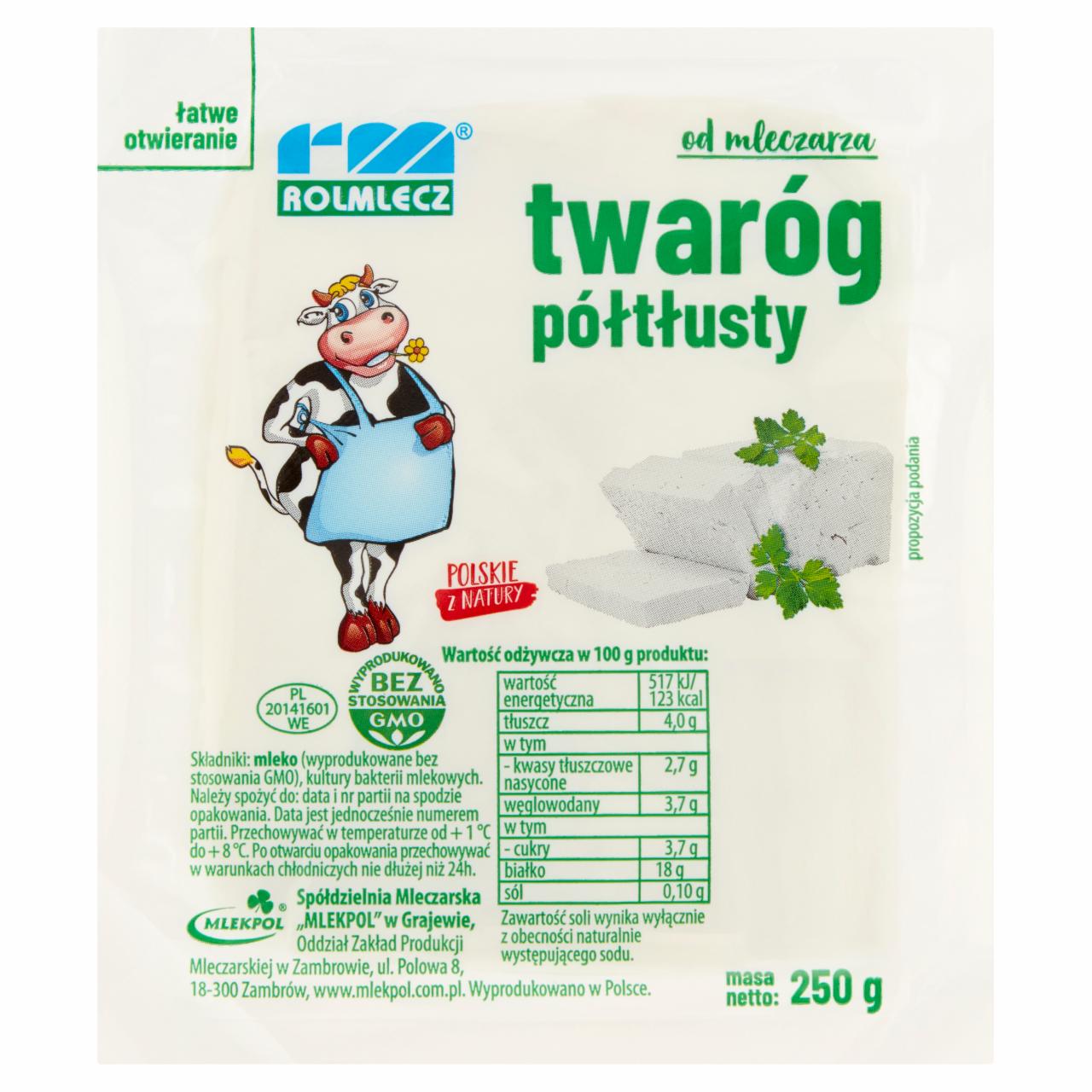 Zdjęcia - Rolmlecz Twaróg półtłusty 250 g