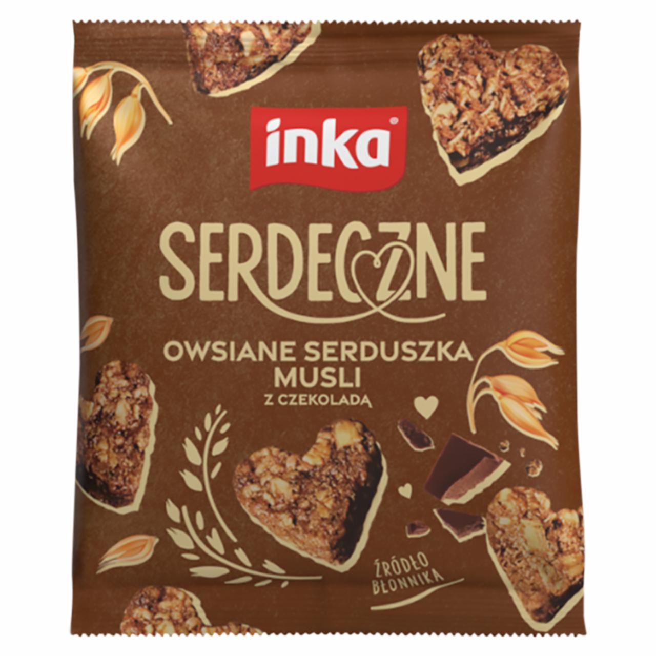 Zdjęcia - Inka Serdeczne Owsiane serduszka musli z czekoladą 50 g
