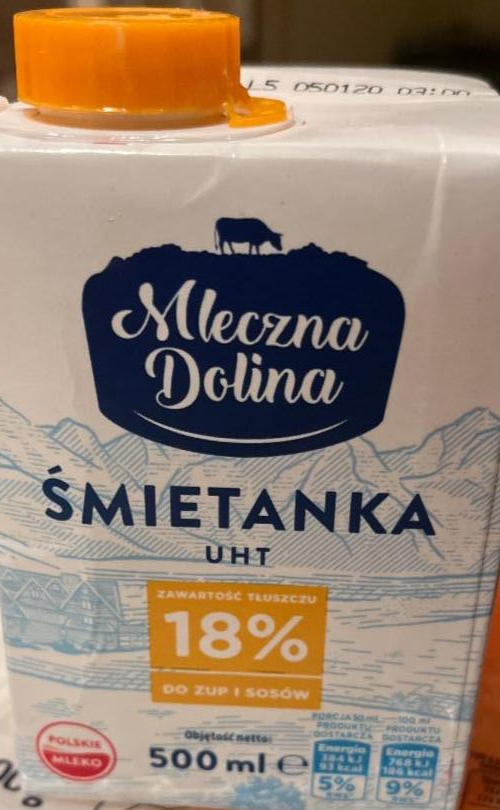 Zdjęcia - Śmietanka 18% mleczna dolina