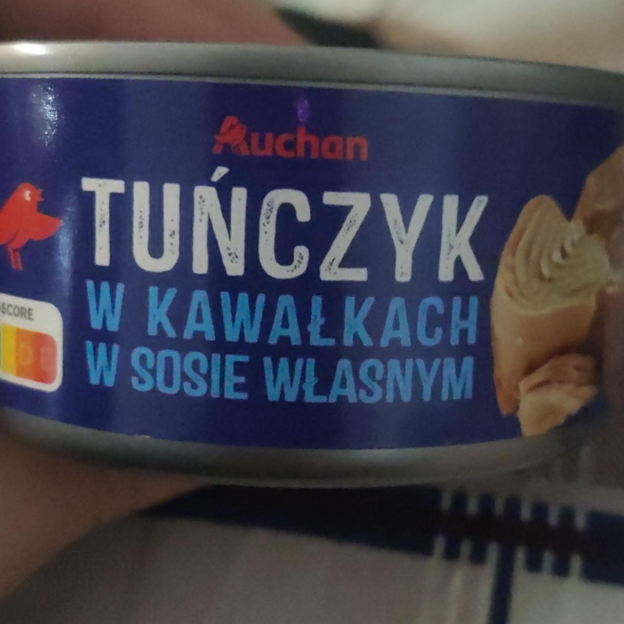 Zdjęcia - Tuńczyk kawałki w sosie własnym Auchan