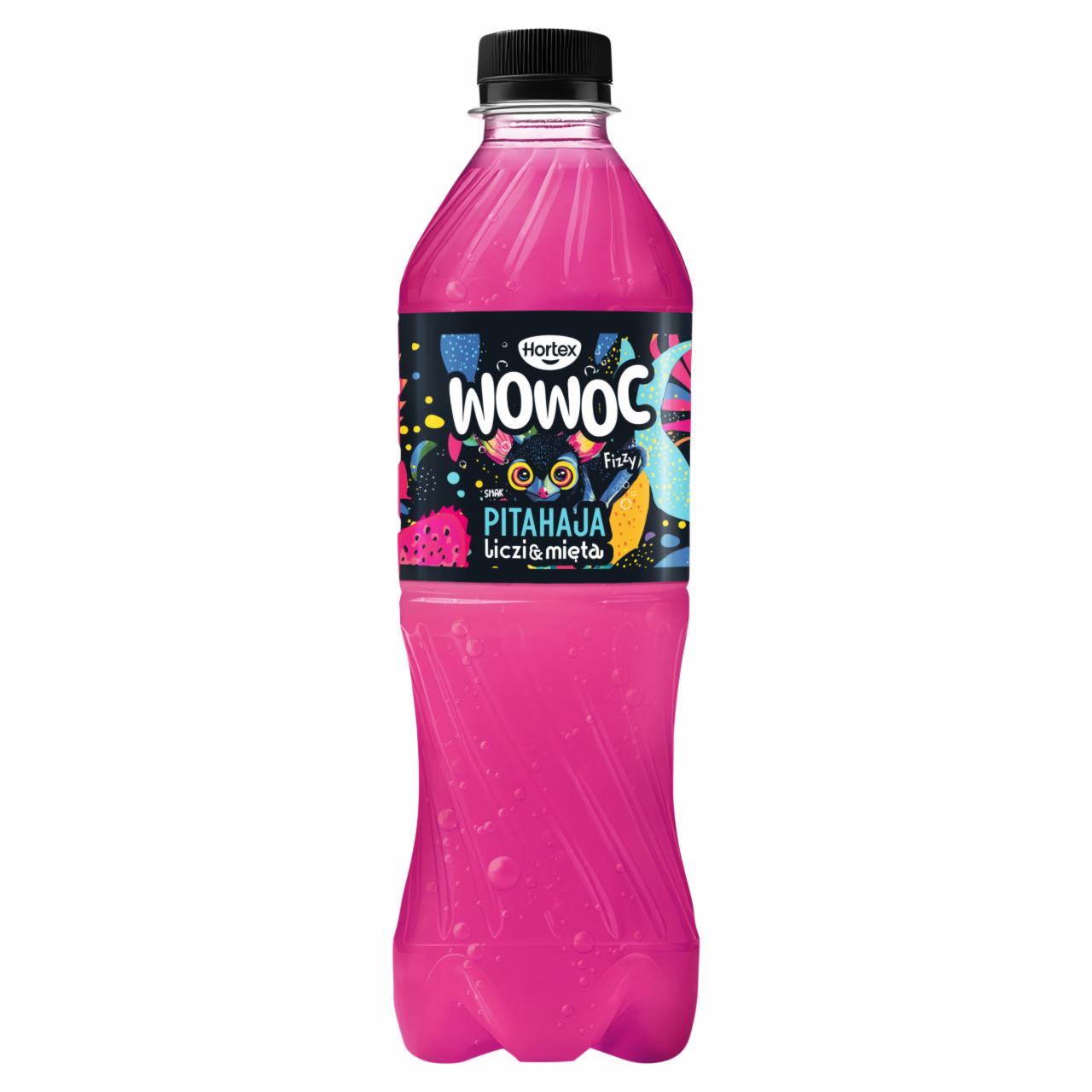 Zdjęcia - Hortex Wowoc Napój gazowany smak pitahaja liczi & mięta 500 ml