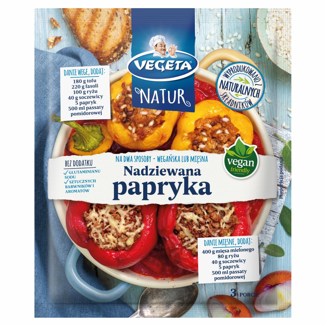 Zdjęcia - Vegeta Natur Mieszanka warzyw ziół i przypraw do dań nadziewana papryka 45 g