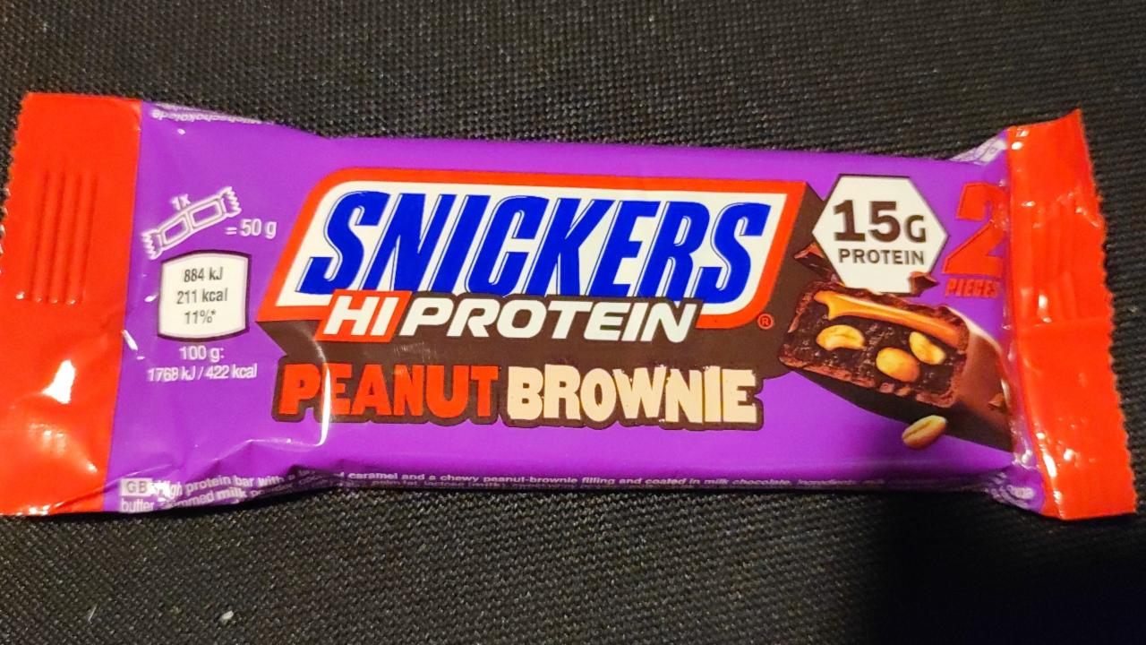 Zdjęcia - Hi protein peanut brownie Snickers