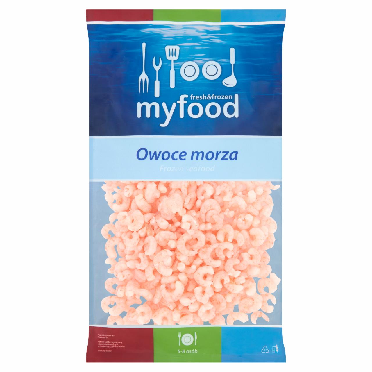 Zdjęcia - MyFood Owoce morza Krewetki zimnowodne obrane 800 g