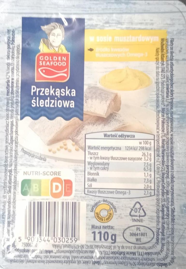 Zdjęcia - Przekąska śledziowa Golden seafood