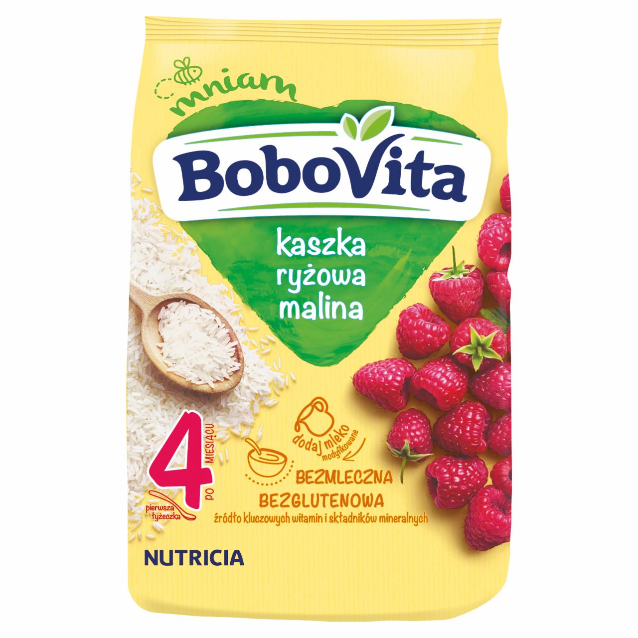Zdjęcia - BoboVita Kaszka ryżowa malina po 6 miesiącu 180 g