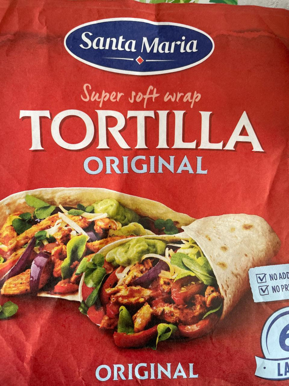 Zdjęcia - Tortilla original super soft wrap Santa Maria