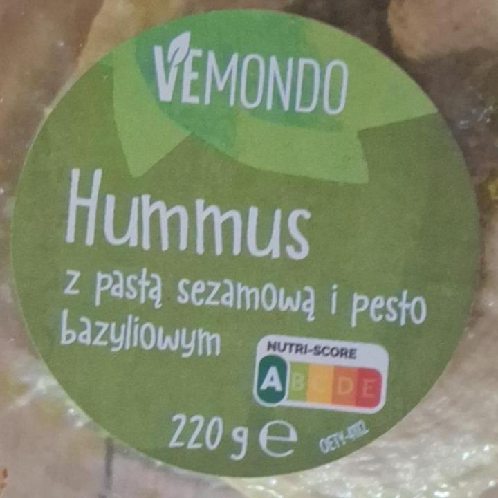Zdjęcia - Hummus z pastą sezamową i pesto bazyliowym Vemondo