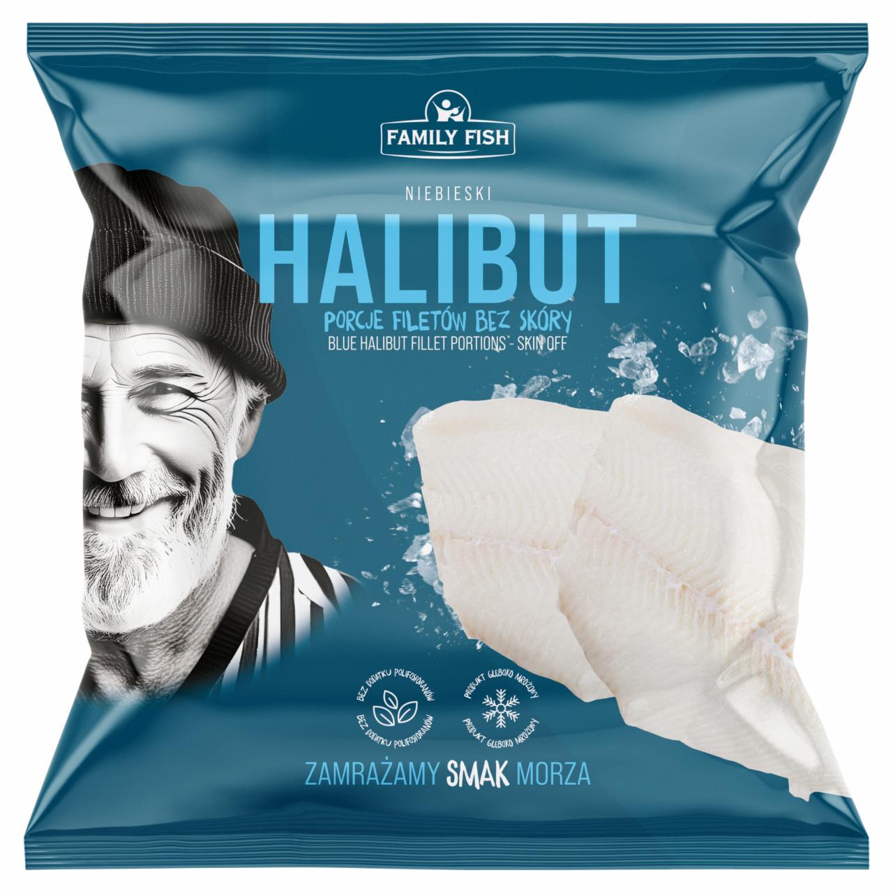 Zdjęcia - Niebieski halibut porcje filetów bez skóry 360 g Family Fish