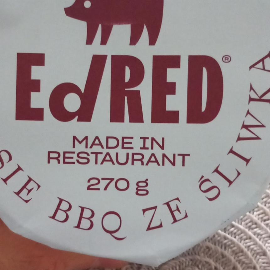 Zdjęcia - Żeberka w sosie bbq ze śliwką EdRed