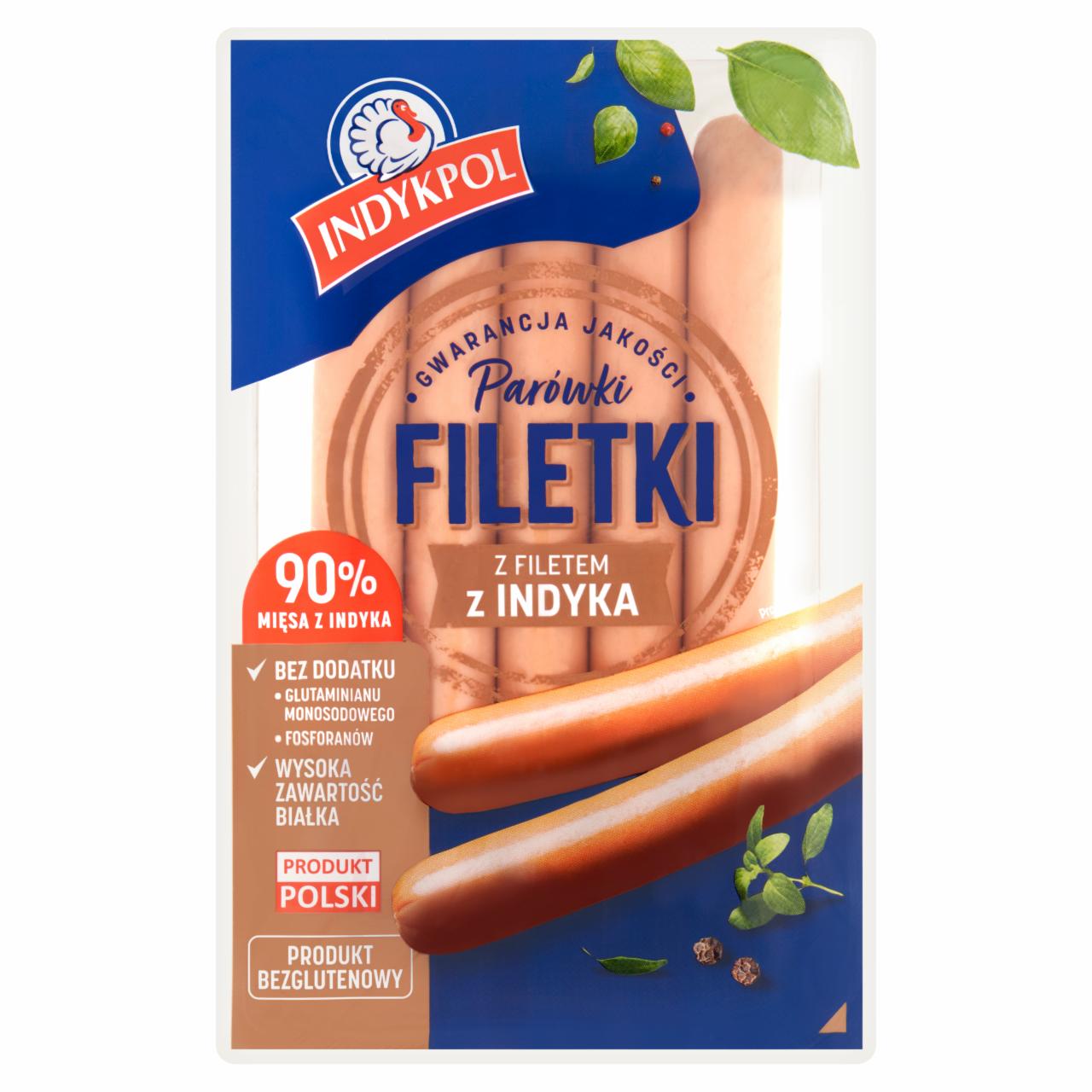 Zdjęcia - Parówki filetki z filetem z indyka Indykpol