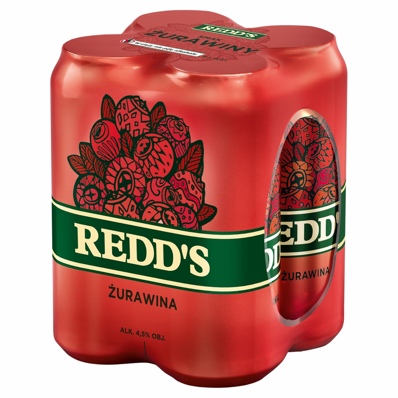 Zdjęcia - Redd's Piwo smak żurawiny 4 x 0,5 l
