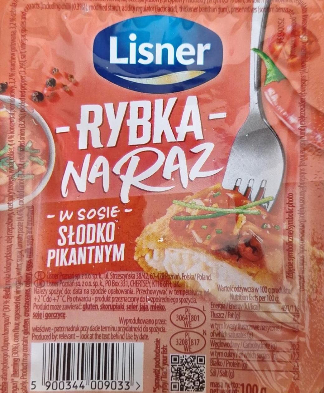 Zdjęcia - Rybka na raz w sosie słodko pikantnym Lisner