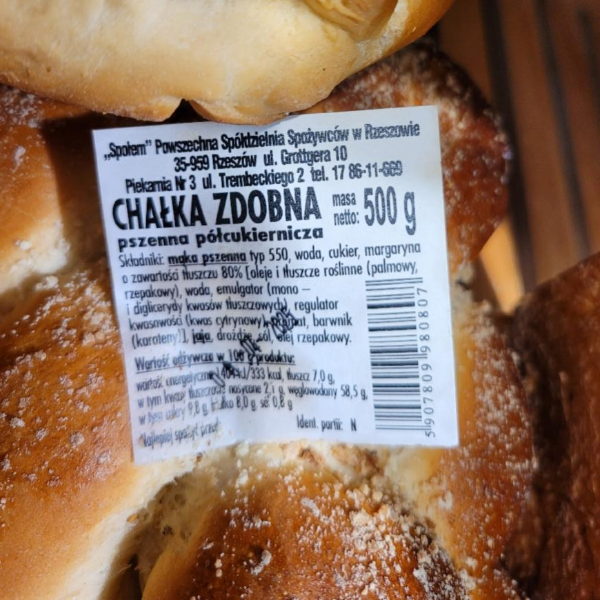 Zdjęcia - Chałka zdobna Społem Rzeszów