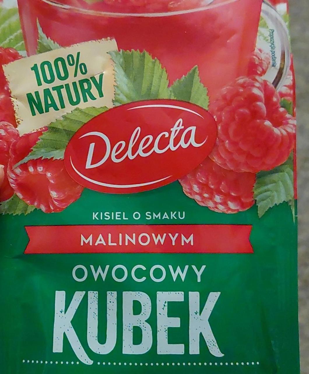 Zdjęcia - Delecta Owocowy kubek Kisiel o smaku malinowym 30 g