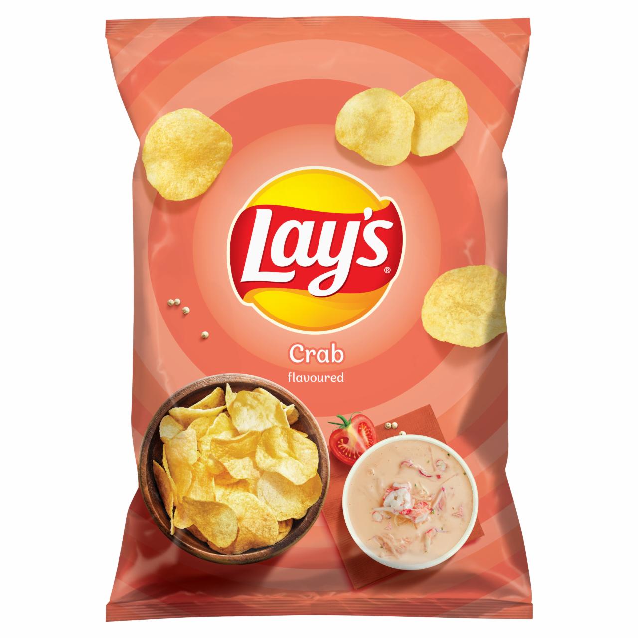 Zdjęcia - Lay's Chipsy ziemniaczane o smaku kraba 130 g